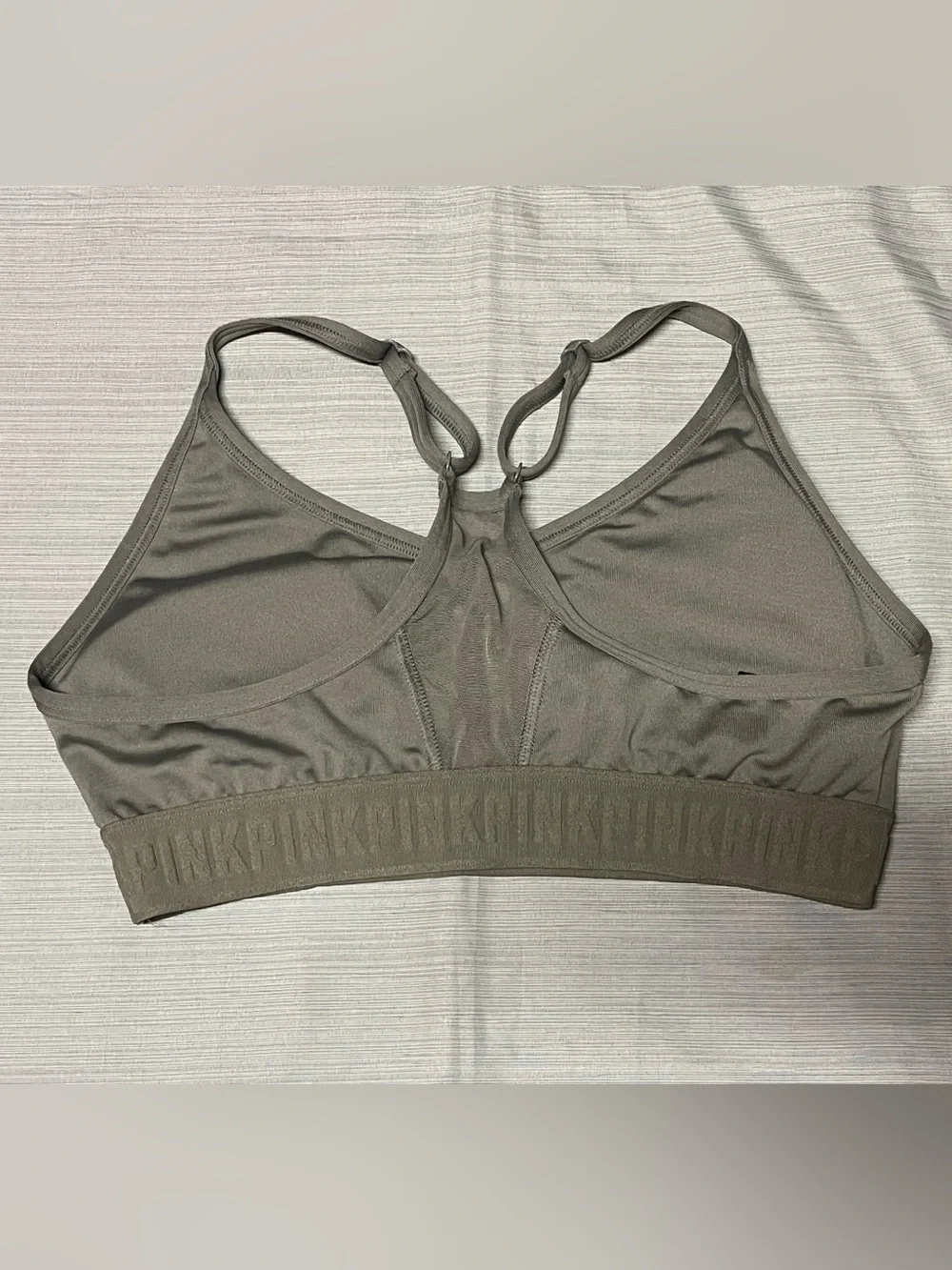 PINK Victoria’s Secret Ultimate Sports Bra Lot 3 Medium M B80 Racerback Sheer